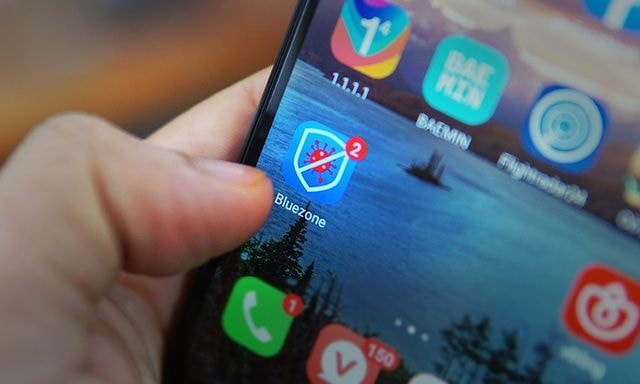 Viettel tặng 5G data cho người dùng khi tải ứng dụng Bluezone. Ảnh: internet.