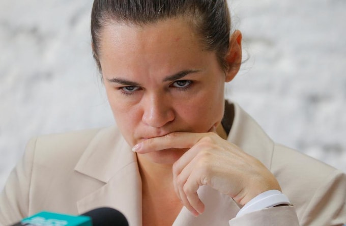 Bà Svetlana Tikhanovskaya. Ảnh: Reuters