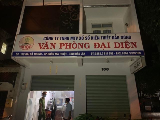 Trụ sở TNHH MTV Xổ số kiến thiết Đắk Nông, nơi xảy ra vụ việc.