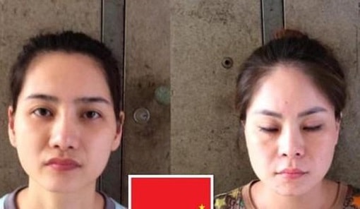 Đối tượng Phạm Thị Mai (chủ quán KaraOke) Nguyễn Thị Thanh Loan (quản lý quán) tại cơ quan Công an.