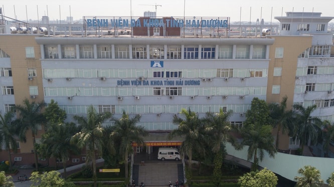 Bệnh viện Đa khoa tỉnh Hải Dương nơi phát hiện 1 số ca mắc Covid-19. Ảnh: TL