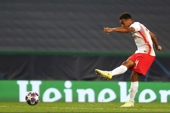 Tyler Adams là cầu thủ người Mỹ đầu tiên ghi bàn ở tứ kết C1. Ảnh: internet.