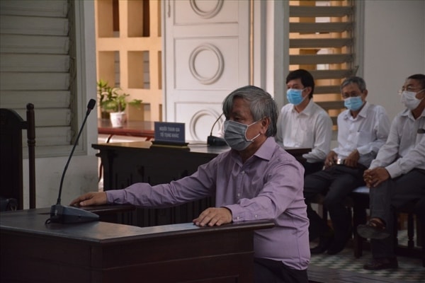 Bị cáo Lê Thanh Liêm tại phiên tòa. Ảnh: LĐO