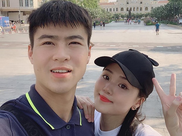 Vợ chồng Duy Mạnh - Quỳnh Anh sắp đón con trai đầu lòng. Ảnh: internet.