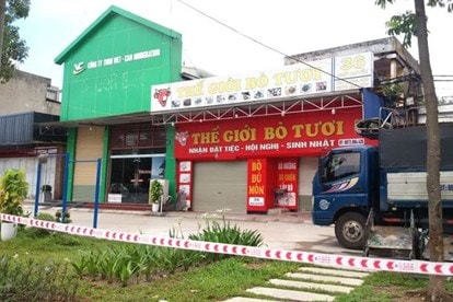 Ổ dịch Thế giới Bò tươi đang được các cơ quan chức năng truy vết sát sao. Ảnh: Kienthuc.vn
