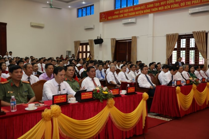 Đại hội Đại biểu Đảng bộ huyện Hương Sơn (Hà Tĩnh) vinh dự đón Bí thư Trung ương Đảng, Chủ nhiệm UBKT Trung ương Trần Cẩm Tú.