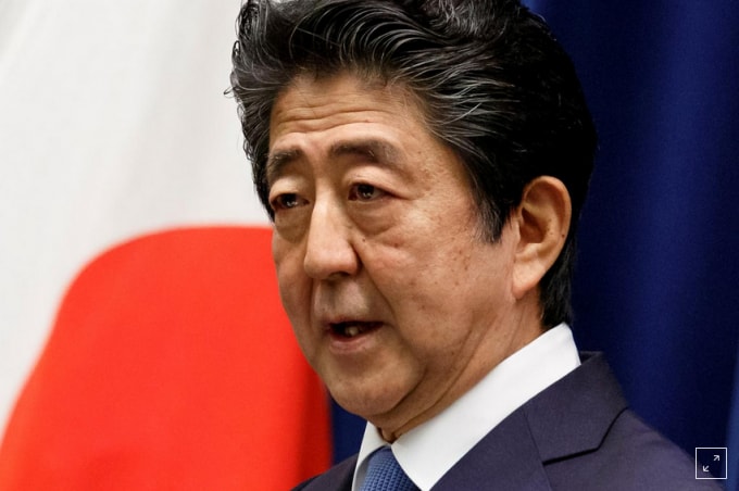 Thủ tướng Nhật Bản Shinzo Abe. Ảnh: Reuters