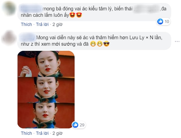Các fan rất hy vọng Triệu Lệ Dĩnh sẽ ác và thâm hiểm hơn Lưu Ly.