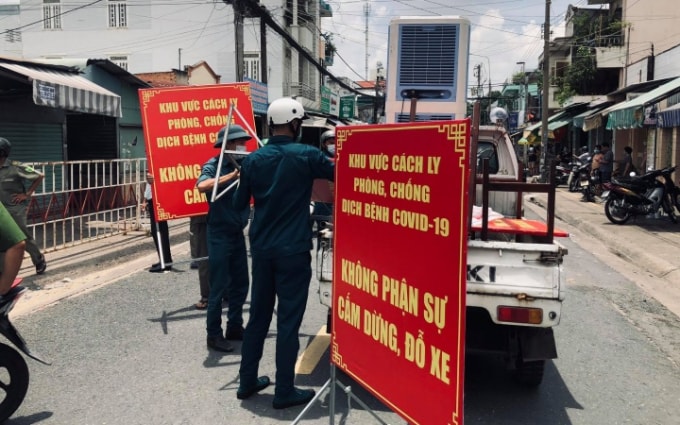 Các chốt kiểm dịch được thu lại và giải phóng đường giao thông. Ảnh: TL.