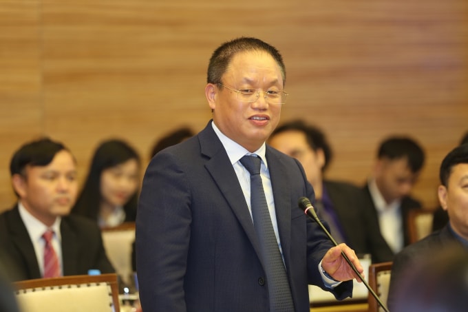 Ông Nguyễn Cảnh Hồng – Chủ tịch Câu lạc bộ Doanh nhân Sao Đỏ - Tổng Giám đốc Công ty Cổ phần Eurowindow phát biểu tại sự kiện.