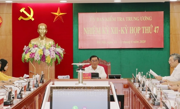 Kỳ họp 47 của Uỷ ban Kiểm tra Trung ương. Ảnh: TL