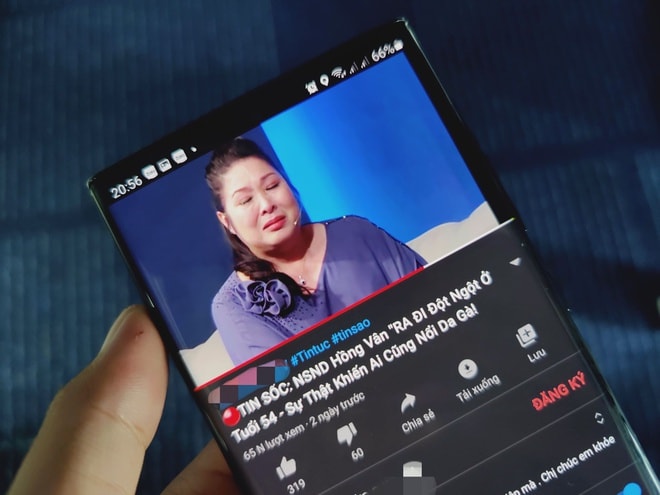 Tin giả về NSND Hồng Vân đã được lan truyền trên mạng xã hội Youtube.