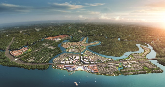 Khu đô thị sinh thái thông minh Aqua City quy mô gần 1.000ha tại phía Đông TP.HCM của Tập đoàn Novaland.