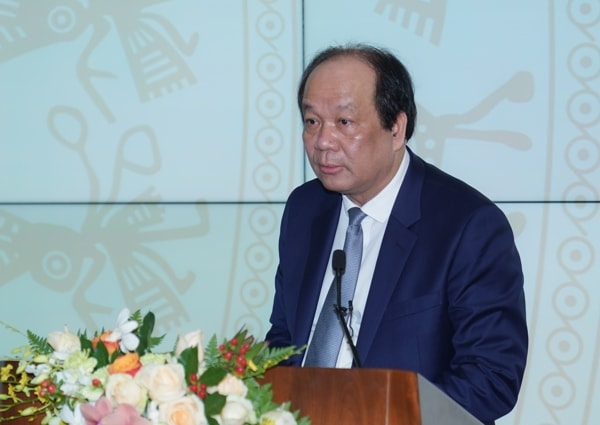 Bộ trưởng, Chủ nhiệm VPCP Mai Tiến Dũng phát biểu tại lễ khai trương, sáng 19/8. Ảnh: VGP