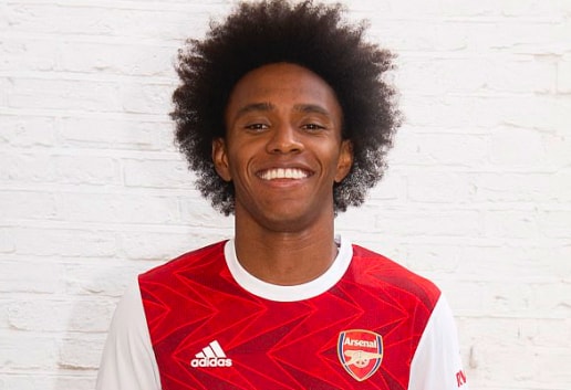 Tiền vệ Willian luôn đặt mục tiêu lớn cùng Arsenal. Ảnh: internet.