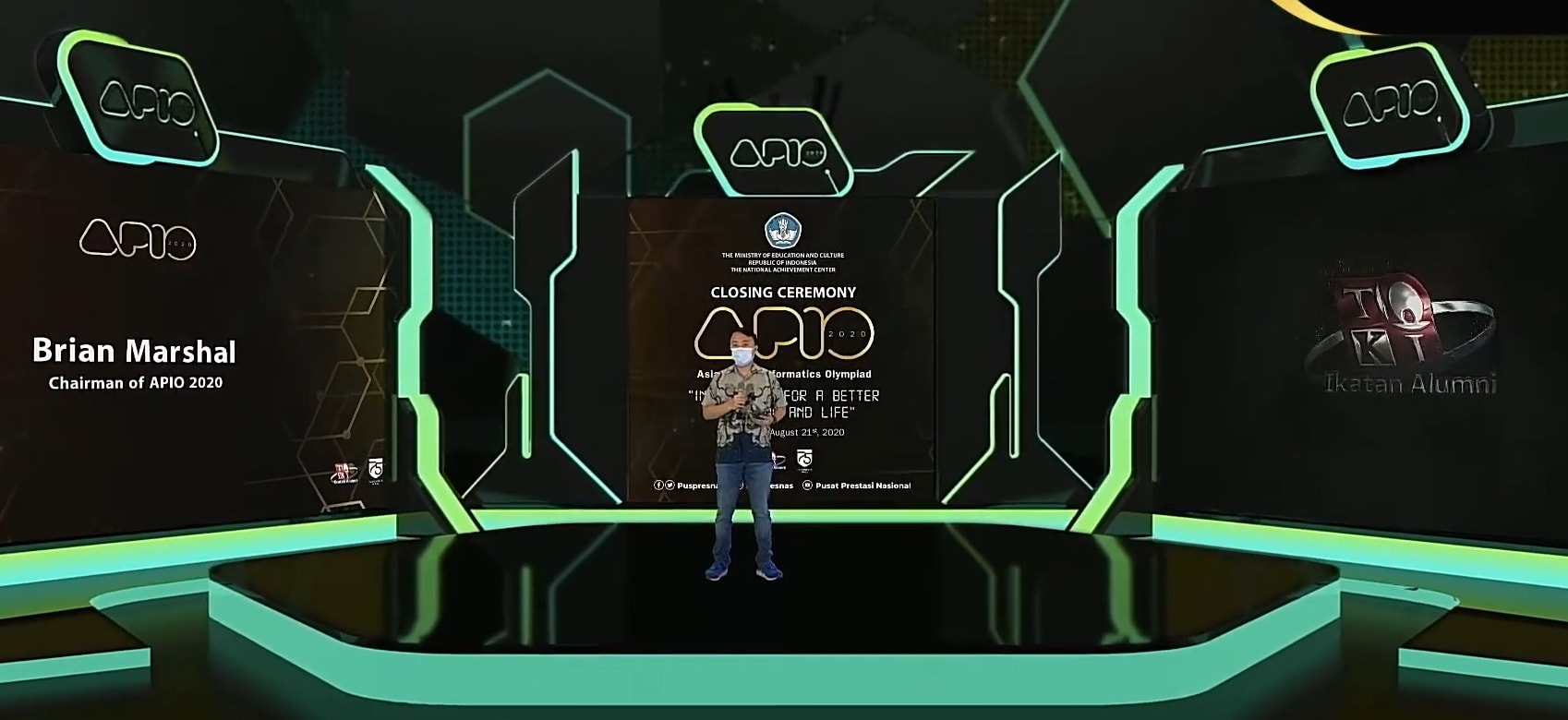 Lễ bế mạc kỳ thi Olympic Tin học châu Á- Thái Bình Dương năm 2020 (APIO 2020). Ảnh: internet.