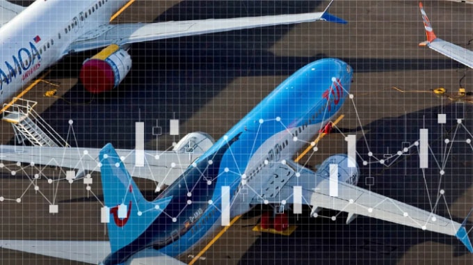 Đại dịch đẩy 1/3 lượng máy bay trên thế giới vào thị trường cho thuê. Ảnh: Reuters