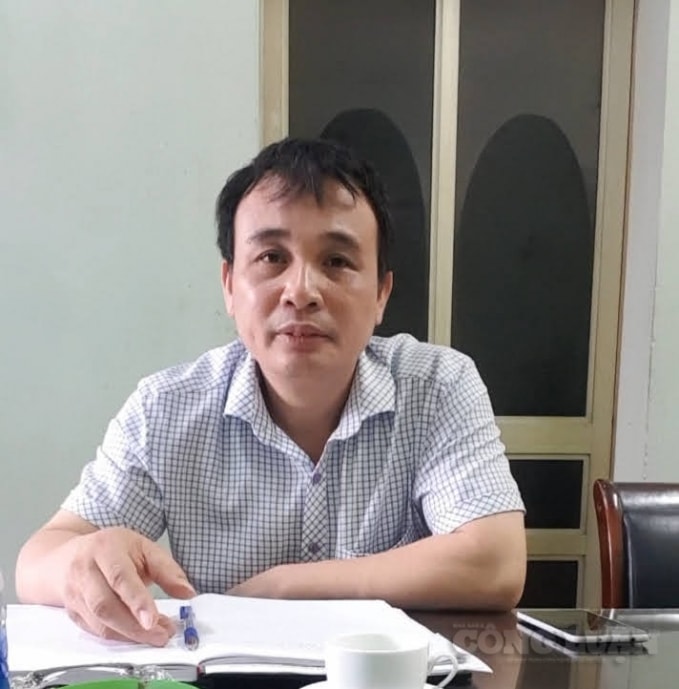 Ông Nguyễn Minh Thắng - Phó Giám đốc Công ty Thủy lợi Phúc Yên trả lời