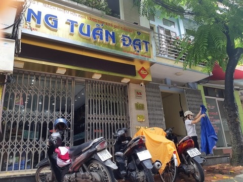 Tiệm vàng Tuấn Đạt nơi xảy ra vụ việc.