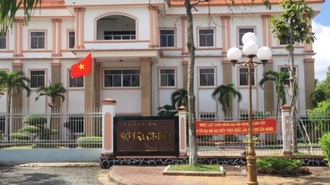 Sở Tài chính tỉnh Bạc Liêu nơi ông Quang công tác.