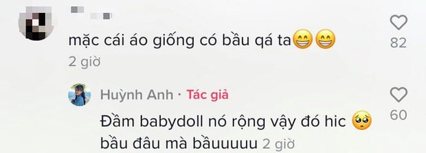 Cô nàng Huỳnh Anh đáp lại khá hài hước. Ảnh: internet.