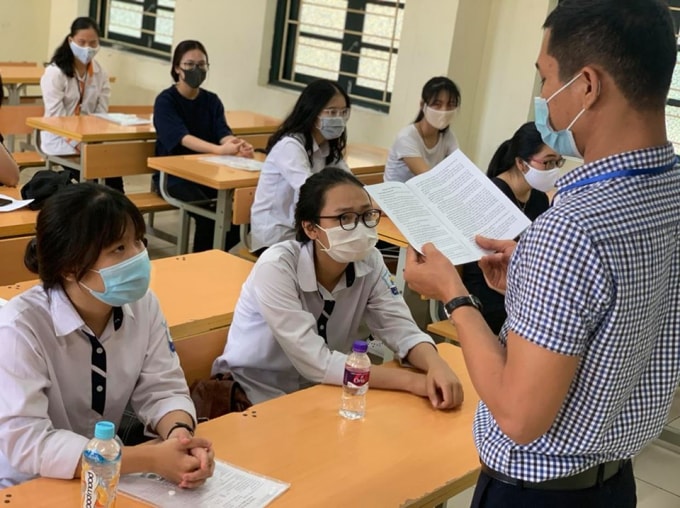 Đợt 2 thi tốt nghiệp tổ chức vào ngày 3 và 4/9 (ảnh Trinh Phúc).