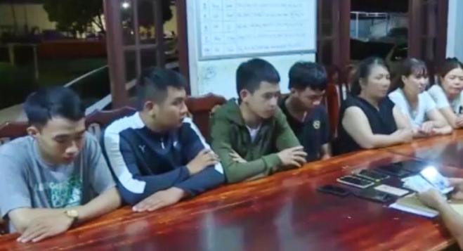 Các đối tượng tại cơ quan công an