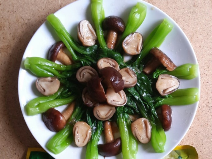 cải chíp sốt nấm