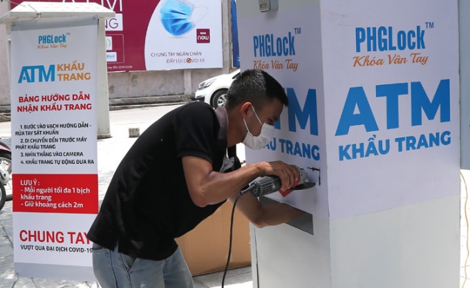 Cây ATM phục vụ người dân từ 8h-17h các ngày thứ Hai, thứ Ba, thứ Tư hàng tuần, đến hết ngày 23/9. Ảnh: TL