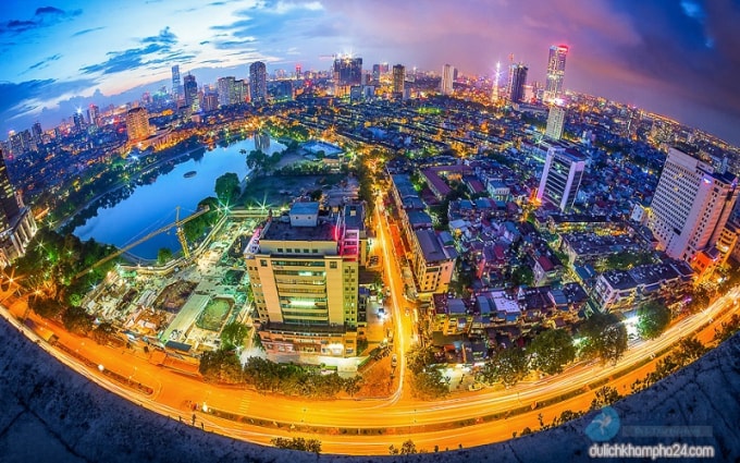Toàn cảnh thành phố Hà Nội.