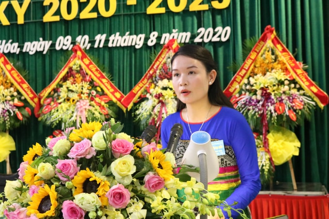 Bà Hà Thị Hương, 39 tuổi, Bí thư Huyện ủy Quan Hóa hiện tại là Bí thư Huyện ủy trẻ nhất ở Thanh Hóa. Ảnh: TL