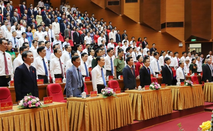 Các đại biểu tham dự Đại hội đại biểu Đảng bộ TP Thanh Hóa, một trong hai đại hội điểm của Đảng bộ tỉnh Thanh Hóa. Ảnh: TL