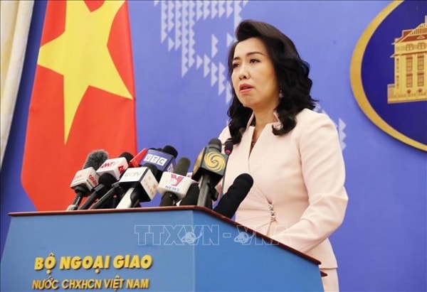 Người phát ngôn Bộ Ngoại giao Lê Thị Thu Hằng. Ảnh: TTXVN