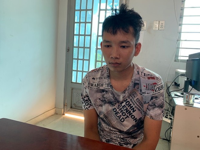 Nghi phạm Võ Chí Đẹp bị tạm giữ. Ảnh: Ngọc Hà.