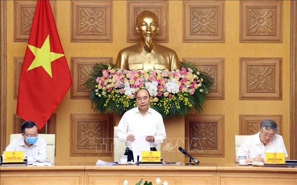Thủ tướng Nguyễn Xuân Phúc, Trưởng Tiểu ban phát biểu. Ảnh: TTXVN
