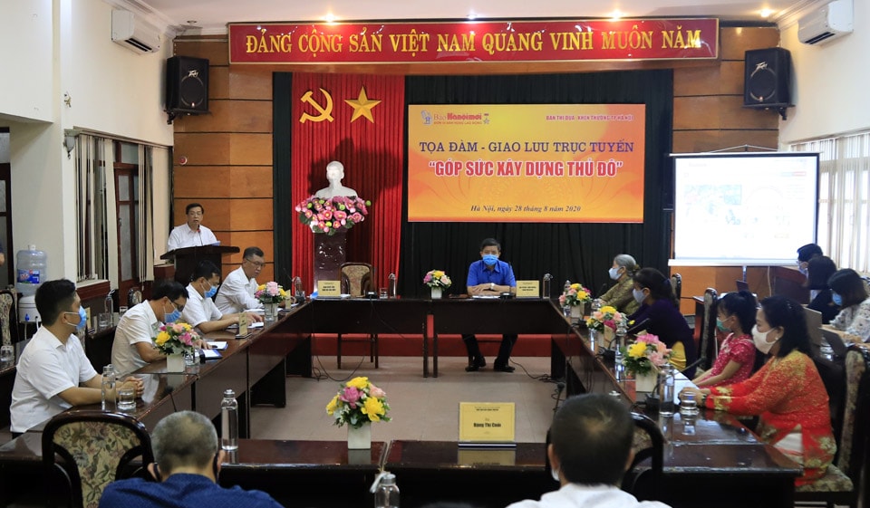 Tọa đàm - Giao lưu trực tuyến ''Góp sức xây dựng Thủ đô''.