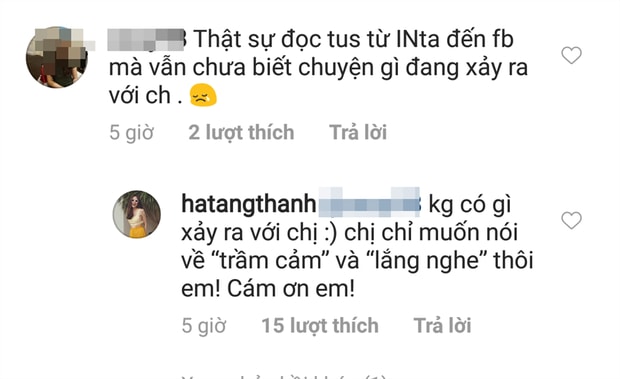 Câu trả lời của cô khiến cộng đồng mạng yên tâm hơn.