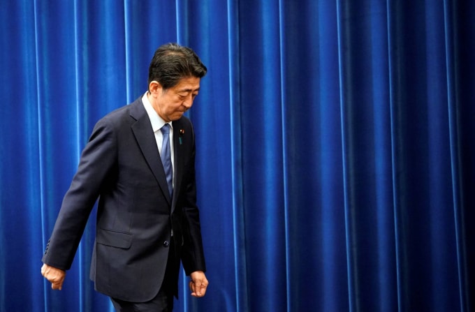 Thủ tướng Nhật Bản Shinzo Abe. Ảnh: JT