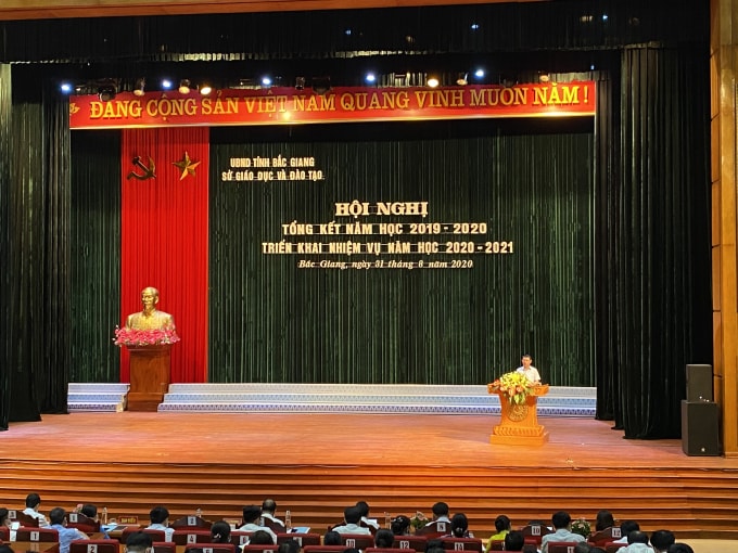 Ông Lê Ánh Dương - Phó Chủ tịch UBND Tỉnh Bắc Giang phát biểu tại Hội nghị. Ảnh: Dương Lâm