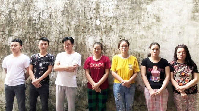 Nhóm đối tượng liên quan đến đường dây đánh bạc lớn.