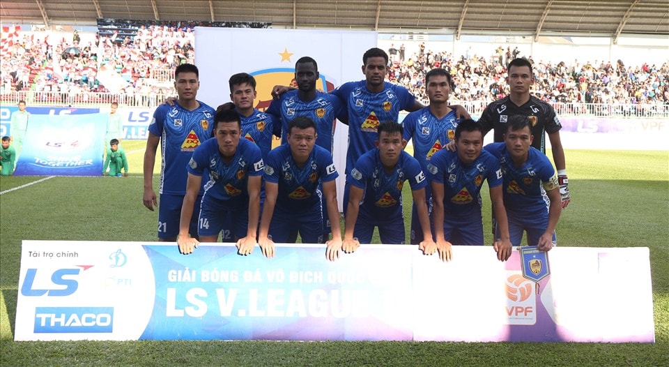 Quảng Nam là đội bóng để thủng lưới nhiều nhất tại V.League 2020. Ảnh: internet.