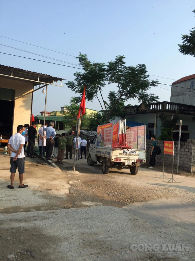 Ngõ nhà BN 748 được tháo gỡ thực hiện giãn cách xã hội