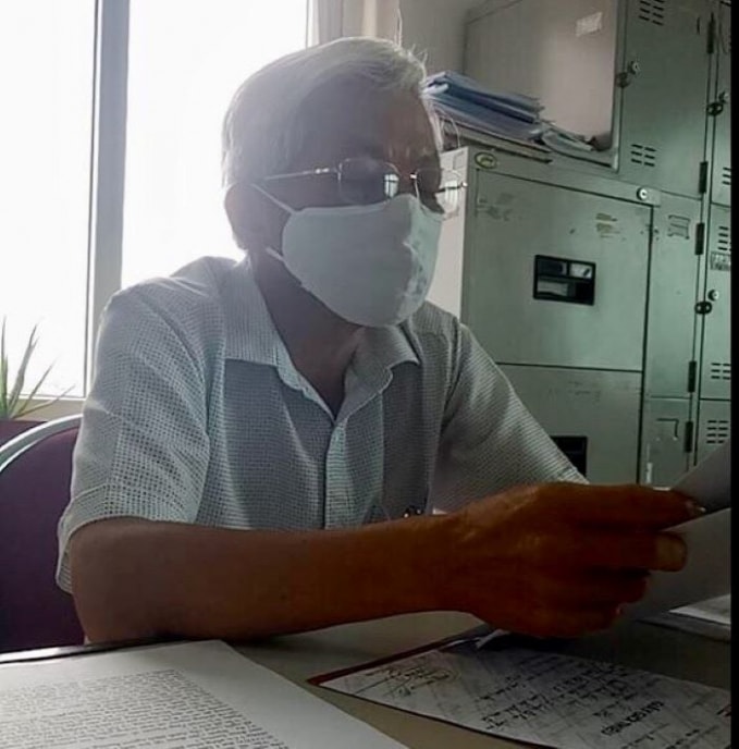 Chánh Thanh tra Sở Y tế tỉnh Bà Rịa - Vũng Tàu Nguyễn Xuân Hùng trao đổi với các cơ quan ngôn luận về những lùm xùm tại Bệnh viện Lê Lợi