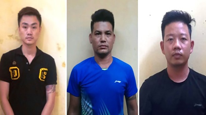 Các đối tượng bị cơ quan công an quận Lê Chân bắt giữ.
