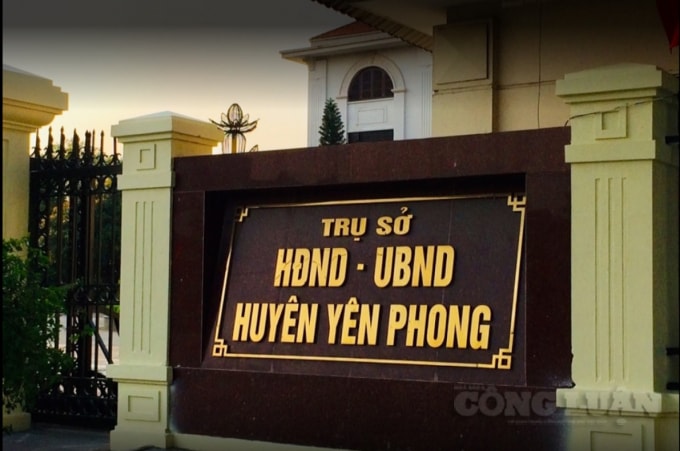 Ủy ban nhân dân huyện Yên Phong đang có dấu hiệu bao che cho doanh nghiệp làm trái với quy định của pháp luật.