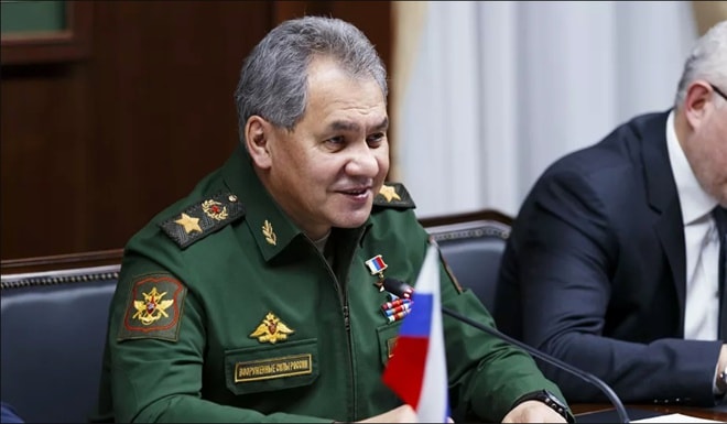 Bộ trưởng Quốc phòng Nga Sergei Shoigu thừa nhận ông đã được tiêm vắc xin Sputnik V - Ảnh: Bộ Quốc phòng Nga