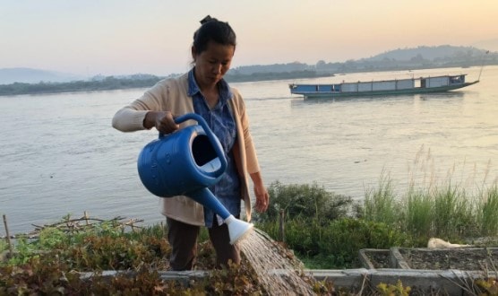Một khúc dòng Mekong ở khu vực biên giới Thái Lan - Lào - Ảnh: International Rivers