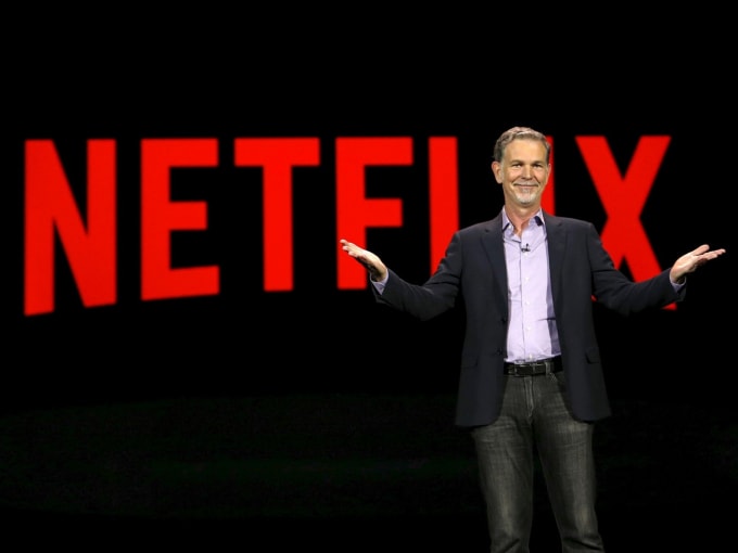 Giám đốc điều hành của Netflix, Reed Hastings. Ảnh: Reuters