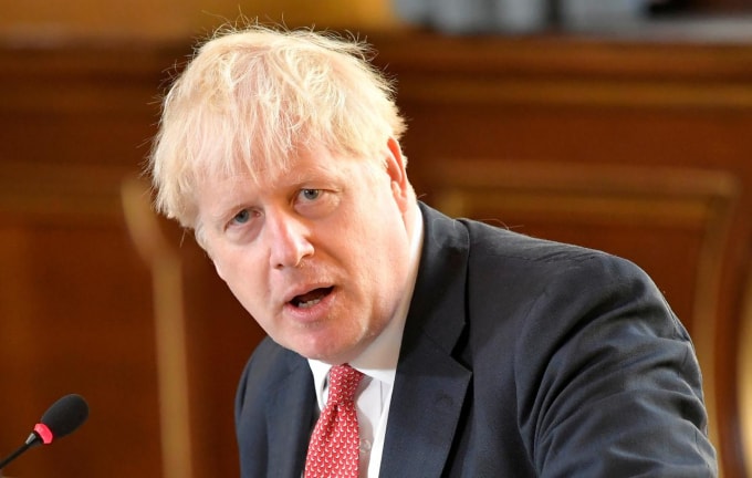Thủ tướng Anh Boris Johnson. Ảnh: Reuters