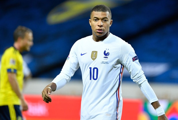Cầu thủ Mbappe trong trận đấu với Thuỵ Điển hôm 5/9. Ảnh: internet.